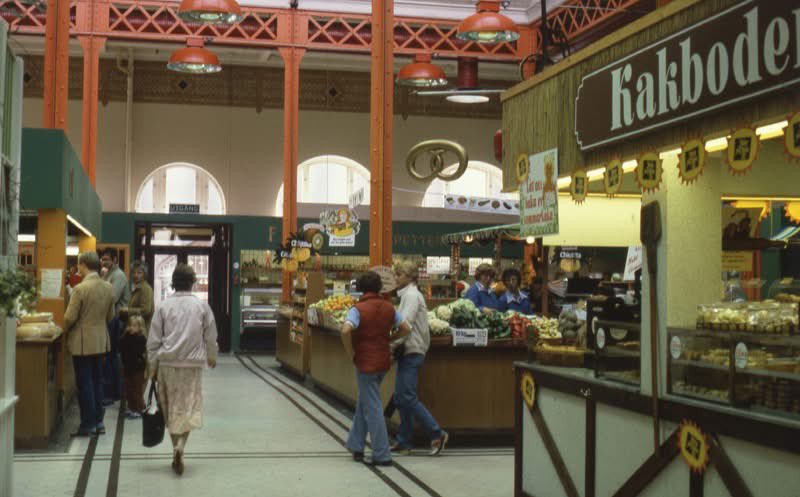 Saluhallen 1981. Foto: Tom Persson / Kulturen. Från: #gamlalund