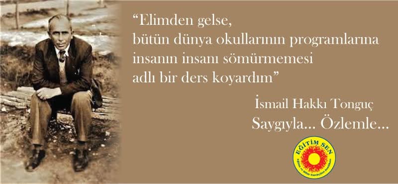 Köy Enstitülerinin kurulup geliştirilmesinde büyük rol oynayan, dönemin İlköğretim Genel Müdürlüğü görevini yapan, eğitim bilimci kimliği ile eğitim sisteminde köklü reformlara imza atan İsmail Hakkı Tonguç’u ölümünün 65. yılında saygıyla anıyoruz.
#İsmailHakkıTonguç