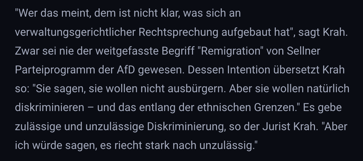 Diese ganze aufgeheizte Debatte, die öffentlichen Streitigkeiten und Distanzierungen sind völlig unnötig. Krah25 hätte einfach seine Gedanken zum "Binnenethnopluralismus" ordnen &amp; einen Text mit seiner neuen Strategie vorlegen können (und dabei im besten Fall klar erklären, warum