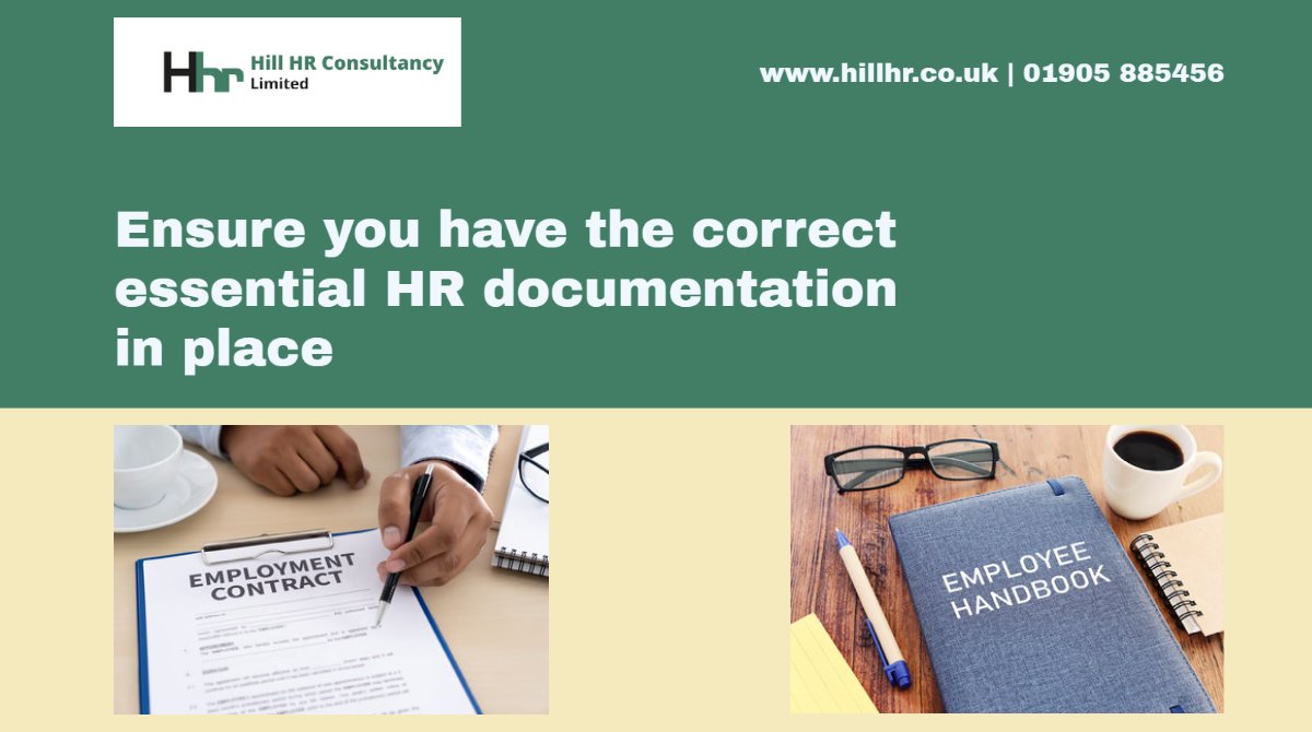 #WorcestershireHour™️ 📢 (@worcesterhour) on Twitter photo Do you have essential #hr documentation for your employees?
Hill HR can draft your contracts of employment & HR Policies ensuring legal compliance & tailored to your business.
Contact <a href="/Claire_Hill7/">Claire Hill (Hill HR Consultancy)</a>
#WorcestershireHour #Ad Do you have essential #hr documentation for your employees?
Hill HR can draft your contracts of employment & HR Policies ensuring legal compliance & tailored to your business.
Contact <a href="/Claire_Hill7/">Claire Hill (Hill HR Consultancy)</a>
#WorcestershireHour #Ad