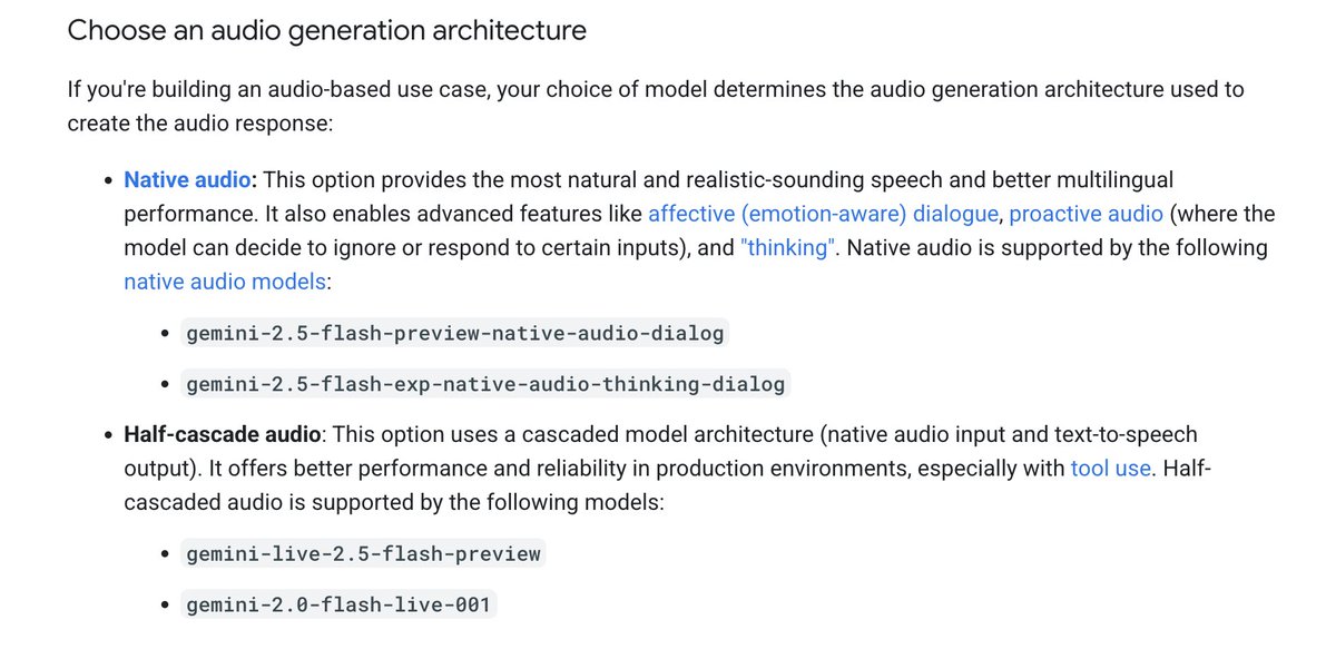 The Gemini Live API now supports 2.5 Flash (gemini-live-2.5-flash-preview) as well as part of the cascaded architecture. Developers will likely see improvements in response accuracy, creativity, instruction following and especially function calling.  
Pricing for this model on