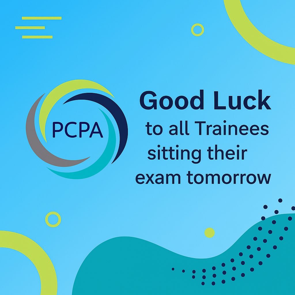 The PCPA (@pcpa_org) on Twitter photo Wishing all Foundation Trainee Pharmacists sitting the <a href="/TheGPhC/">GPhC</a> assessment tomorrow all the very best !!! Wishing all Foundation Trainee Pharmacists sitting the <a href="/TheGPhC/">GPhC</a> assessment tomorrow all the very best !!!