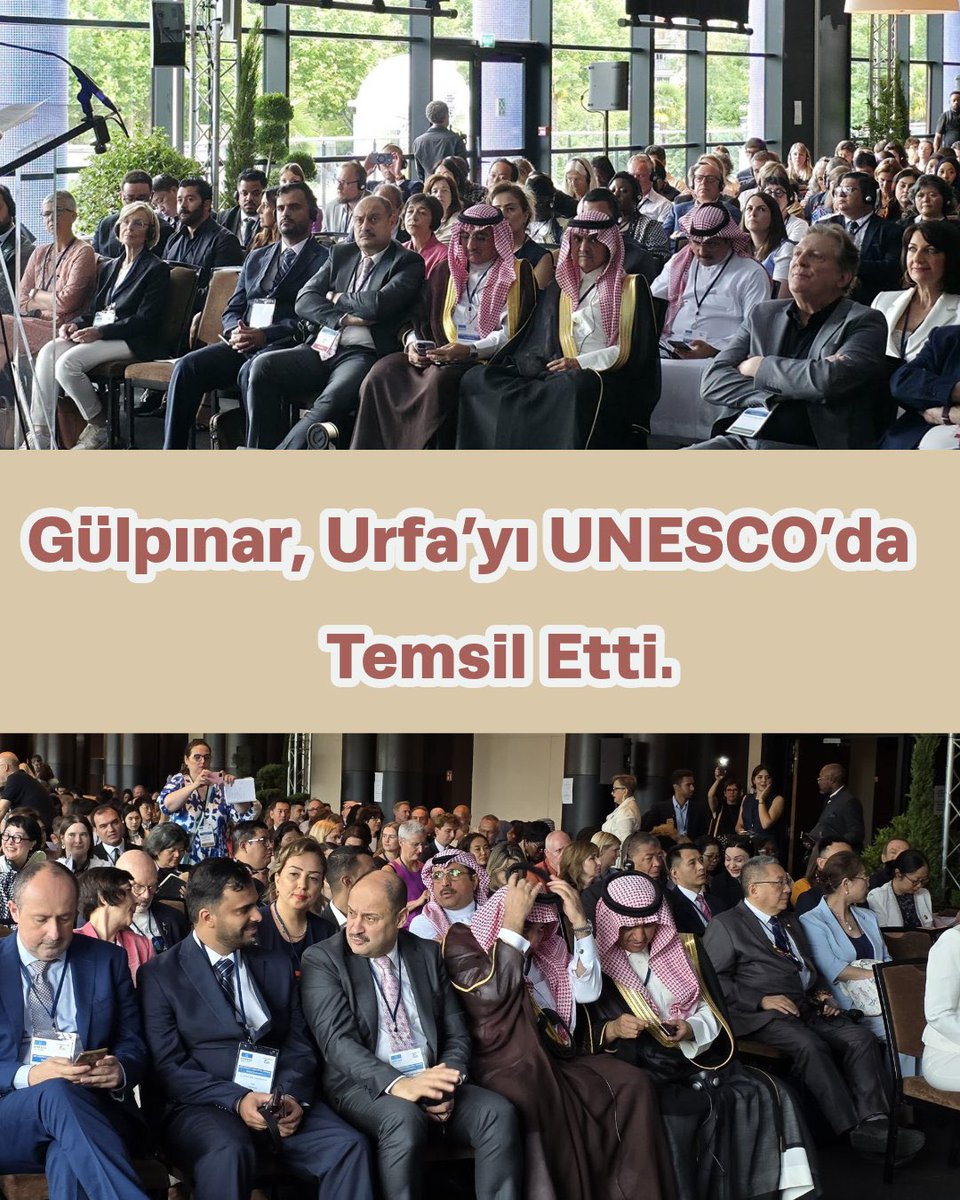 Şanlıurfa’mız, UNESCO’da Başkan Gülpınar ile güçlü bir şekilde temsil edildi. 🌎 
#MehmetKasımGülpınar 👏🏻
#Şanlıurfa #UNESCO #pazartesi