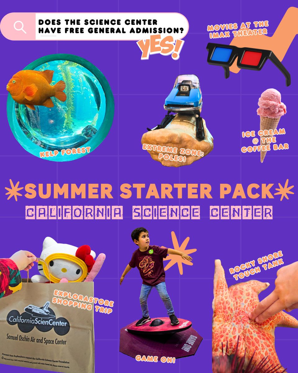 Summer starts at the Science Center! ☀️ ⚛️

Is there anything we missed? Tell us! 👇