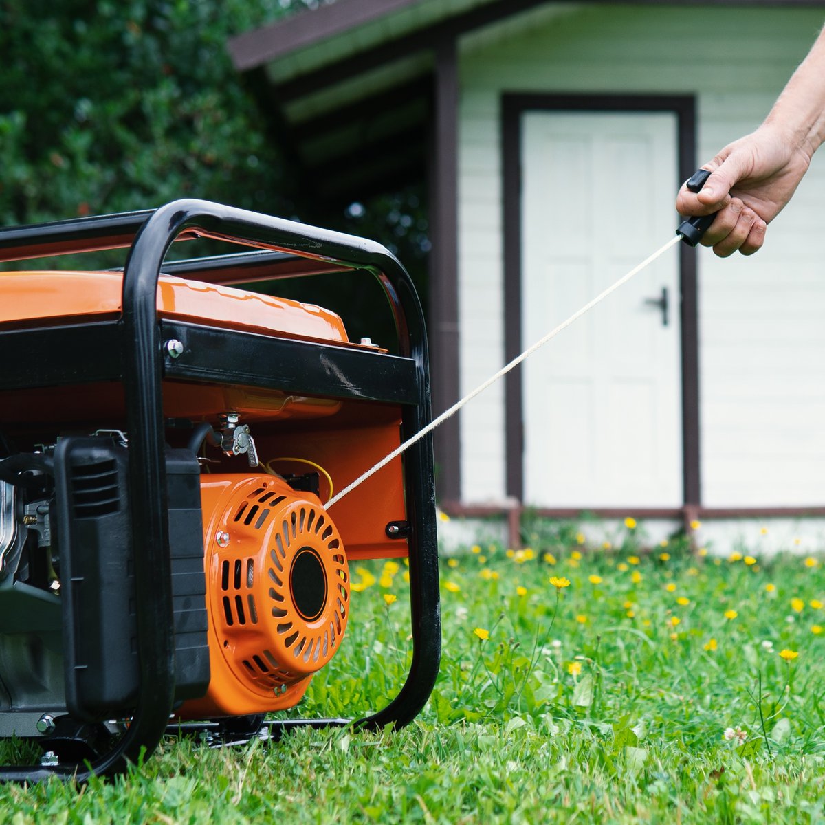 Using a generator to supply power during an outage? 

Always operate it outdoors &amp; avoid fire or explosion by refueling the generator in a well-ventilated area.