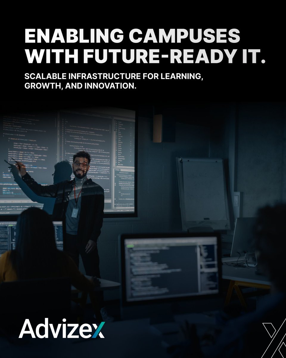 Colleges and universities need IT that grows with them.

At Advizex, we help higher ed leaders modernize infrastructure, secure data, and support student success with smarter technology.

Explore our approach: bit.ly/44b4iL3

#HigherEd #EdTech #ITSolutions #Advizex