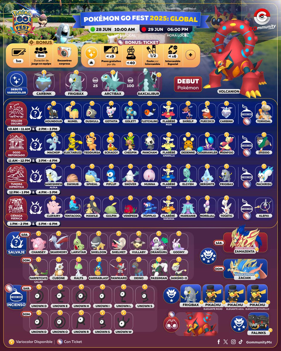 GommunityMx's tweet photo. 🌎 GO FEST GLOBAL 2025 
🗓️ 28 &amp; 29 Junio / June

#GOmmunity #Scopely #PokemonGO  #Pokemontrainer #PlayPokemon https://t.co/DFCXnCuTEh