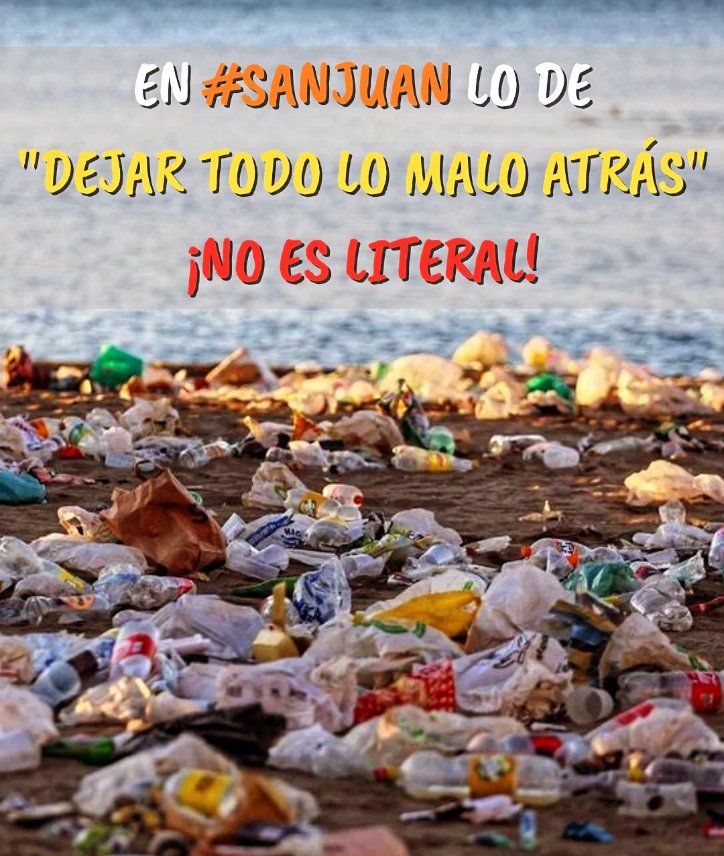🔥 En #SanJuan, lo de "dejar todo lo malo atrás" NO es literal!!! 

Toneladas de residuos acaban en el mar tras esta noche: colillas, plásticos, latas...

🌊 #CelebrarSinEnsuciar

✔️ Lleva bolsas y recoge tus residuos
✔️ Usa envases reutilizables
✔️ No dejes nada en la arena