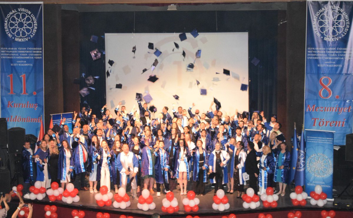 Uluslararası Vizyon Üniversitesi Hukuk fakültesi bölümünden mezun olmamın sevincini ve heyecanını yaşarken Bu mutlu günümüz de bizleri yanlız bırakmayan Milliyetçi Hareket Partisi Genel Başkan Yardımcısı Sn.Prf Dr. İlyaz Topsakal ve Prf,Dr.Abdulmecit hocamıza çok teşekkür ederim.