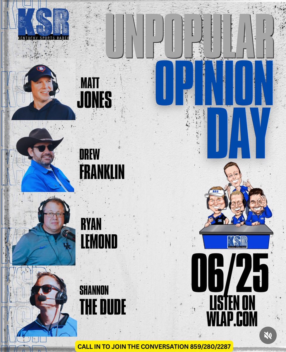 Wednesday we and the fans give our most unpopular opinions about UK sports and/or Kentucky
