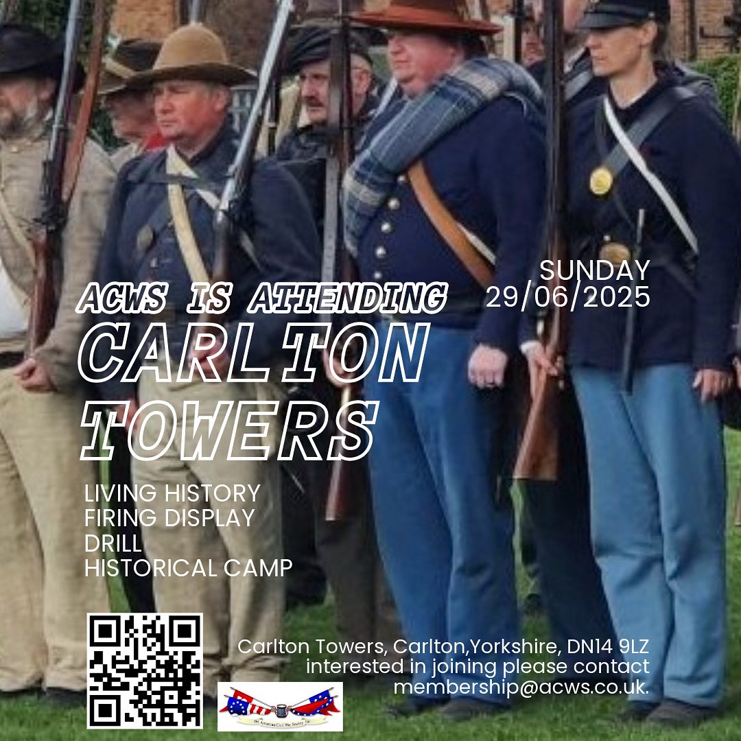 69thUk's tweet photo. Our next event! Sunday 29th June 2025
Carlton Towers, Carlton,Yorkshire, DN14 9LZ.
Come along &amp; say hello 👋.
#CarltonTowers
#ACWSUK 
#LivingHistory  
#ACW
#AmericanCivilWar
#HistoryAlive
#69thUK
#69thNewYork
#IrishBrigade
https://t.co/VPQgcajj8o
https://t.co/4ZsmAMkAxD  🇬🇧🇺🇸 https://t.co/ygNcTM9bQZ
