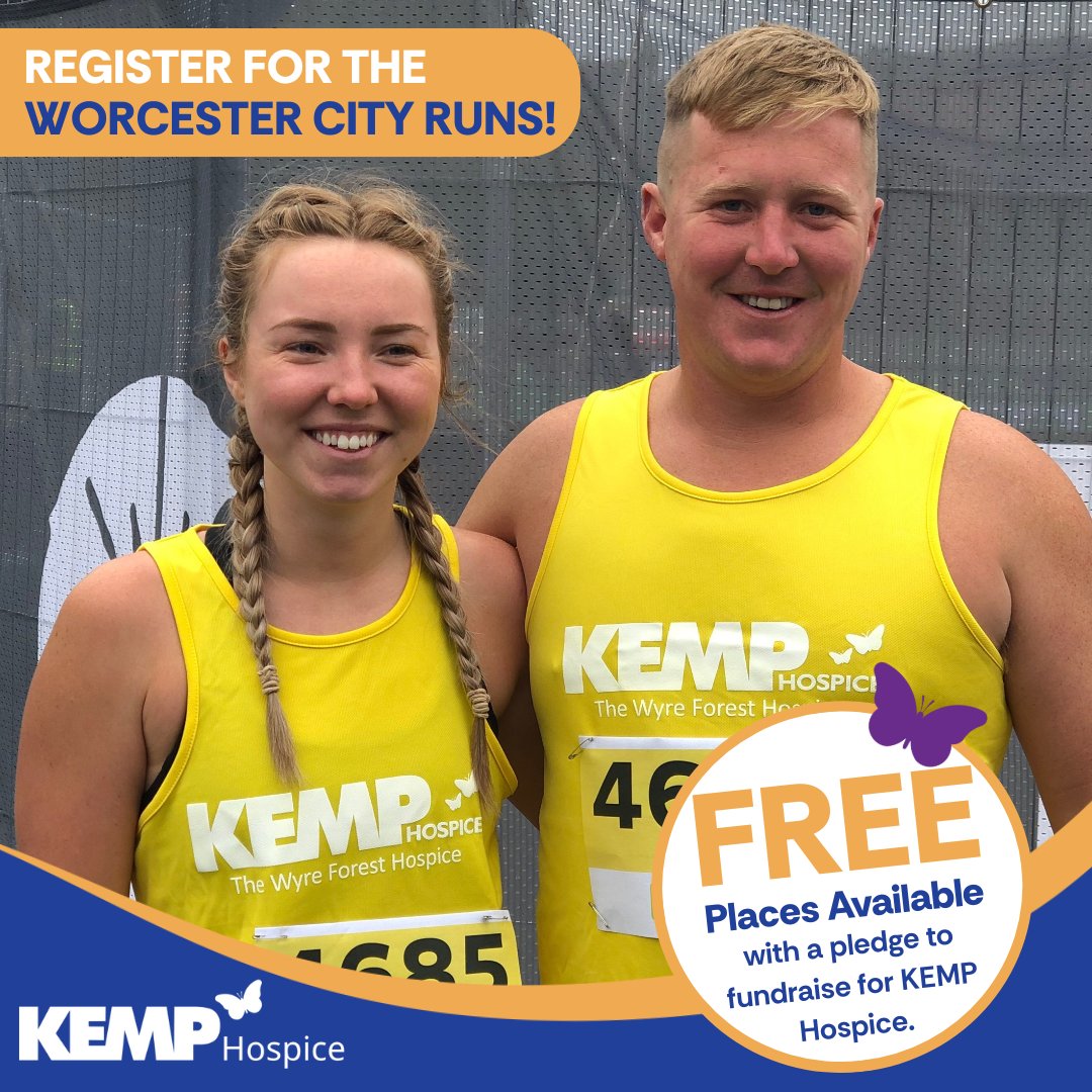 KEMP Hospice (@kemphospice) on Twitter photo Run for #TeamKEMP at the <a href="/worcesterrun/">Worcester City Run</a>!🏃
Sign up for your FREE place and help make a difference with every step. Take on the 10k or Half Marathon and run to support KEMP Hospice.💙
✍️ Register here: kemphospice.org.uk/worcester-city…
📅 Sunday 14th September
#WorcestershireHour Run for #TeamKEMP at the <a href="/worcesterrun/">Worcester City Run</a>!🏃
Sign up for your FREE place and help make a difference with every step. Take on the 10k or Half Marathon and run to support KEMP Hospice.💙
✍️ Register here: kemphospice.org.uk/worcester-city…
📅 Sunday 14th September
#WorcestershireHour