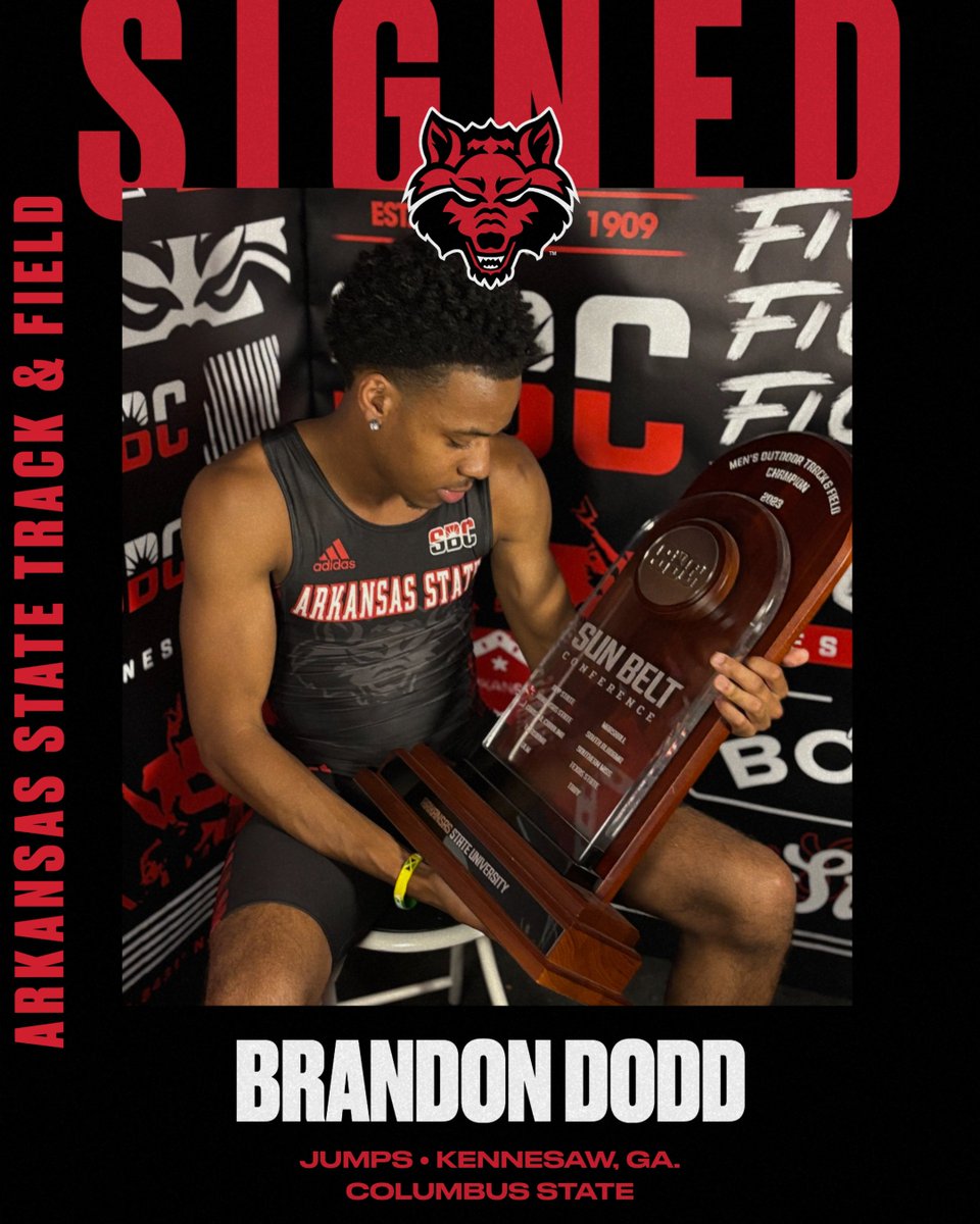 ASTATETRACK's tweet image. ππππππ ππ πππ ππππ βοΈ
βΌοΈ Brandon Dodd
βΌοΈ Jumps
βΌοΈ Kennesaw, Ga.
βΌοΈ Columbus State
#WolvesUp