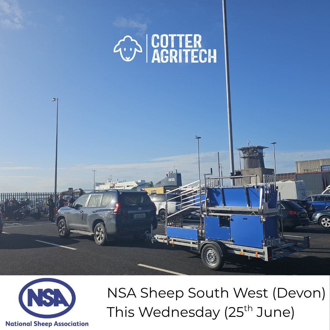 Cotter Agritech (@thecottercrate) on Twitter photo On the way to <a href="/natsheep/">National Sheep Association</a> South West Sheep 2025 in Devon, England for this Wednesday's show!
Come see:
Small trailer model demo'd LIVE (FETF eligible), Automed automatic dosing gun, and our SmartWorm drench resistance mgmt software!
Stand 49, we'll see you bright and early ☀️ On the way to <a href="/natsheep/">National Sheep Association</a> South West Sheep 2025 in Devon, England for this Wednesday's show!
Come see:
Small trailer model demo'd LIVE (FETF eligible), Automed automatic dosing gun, and our SmartWorm drench resistance mgmt software!
Stand 49, we'll see you bright and early ☀️