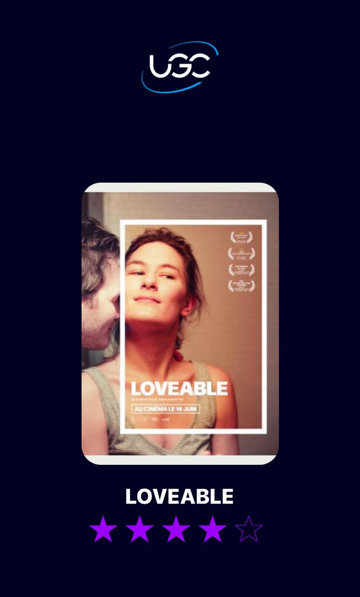 Je viens de noter le film LOVEABLE avec une note de 4 étoiles. Tu peux en savoir plus sur le film ici : ugc.fr/film_17085.html