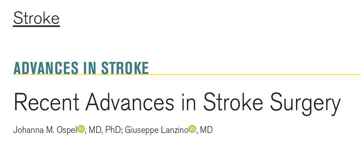 Johanna Ospel, MD PhD (@johanna_ospel) on Twitter photo 👀Check out this overview of recent advances in #stroke #surgery 🧠🔪 <a href="/StrokeAHA_ASA/">Stroke AHA/ASA</a> 💡
ahajournals.org/doi/10.1161/ST… 👀Check out this overview of recent advances in #stroke #surgery 🧠🔪 <a href="/StrokeAHA_ASA/">Stroke AHA/ASA</a> 💡
ahajournals.org/doi/10.1161/ST…