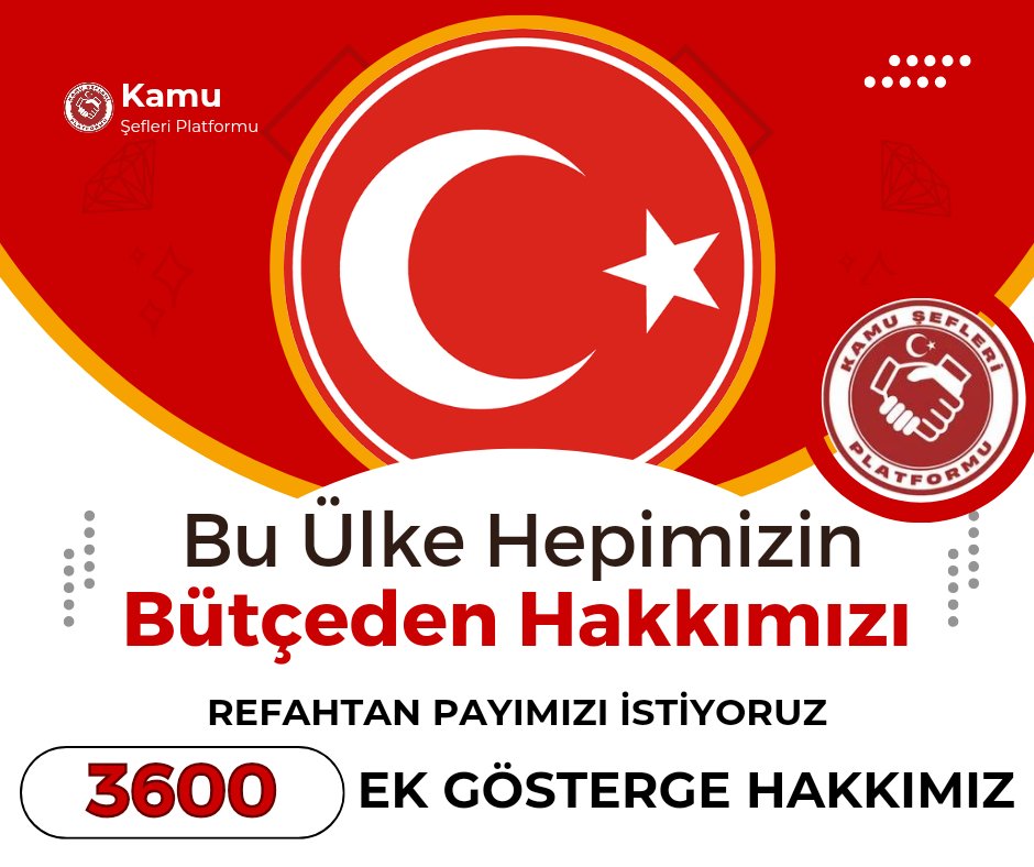 Necdet Toktaş (@necdettoktas) on Twitter photo <a href="/Kamu_Sen/">Türkiye Kamu-Sen</a> #KamuŞefleri ne sahip çıkın.
...emek,adalet...demekle bu işler çözülmüyor.
❗3600Ekgösterge de adalet
❗ÖzelHizTazminatın da eşitlik
❗EkÖdeme de denge
<a href="/MHP_Bilgi/">MHP</a>
<a href="/MhpTbmmGrubu/">MHP TBMM Grubu #MHP</a>
<a href="/ifarukaksu/">İsmail Faruk Aksu</a> <a href="/Kamu_Sen/">Türkiye Kamu-Sen</a> #KamuŞefleri ne sahip çıkın.
...emek,adalet...demekle bu işler çözülmüyor.
❗3600Ekgösterge de adalet
❗ÖzelHizTazminatın da eşitlik
❗EkÖdeme de denge
<a href="/MHP_Bilgi/">MHP</a>
<a href="/MhpTbmmGrubu/">MHP TBMM Grubu #MHP</a>
<a href="/ifarukaksu/">İsmail Faruk Aksu</a>