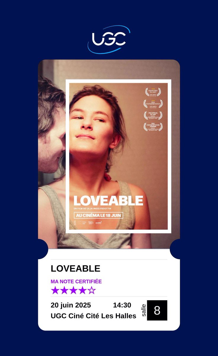 Voici mon nouveau billet dans ma collection UGC ! Tu peux en savoir plus sur le film ici : ugc.fr/film_17085.html