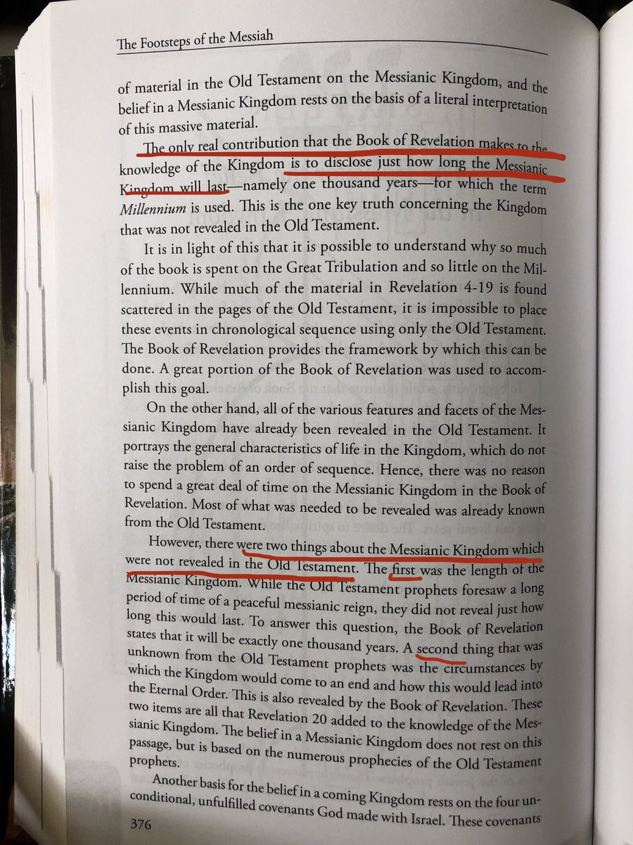 jazturingan's tweet image. Basis for the Belief in the Messianic Kingdom, By Dr Arnold Fruchtenbaum

This is in response to the critique that the belief in a Millennium is entirely on one Scriptural passage alone (Rev 20).

Thank you for your attention to this matter.