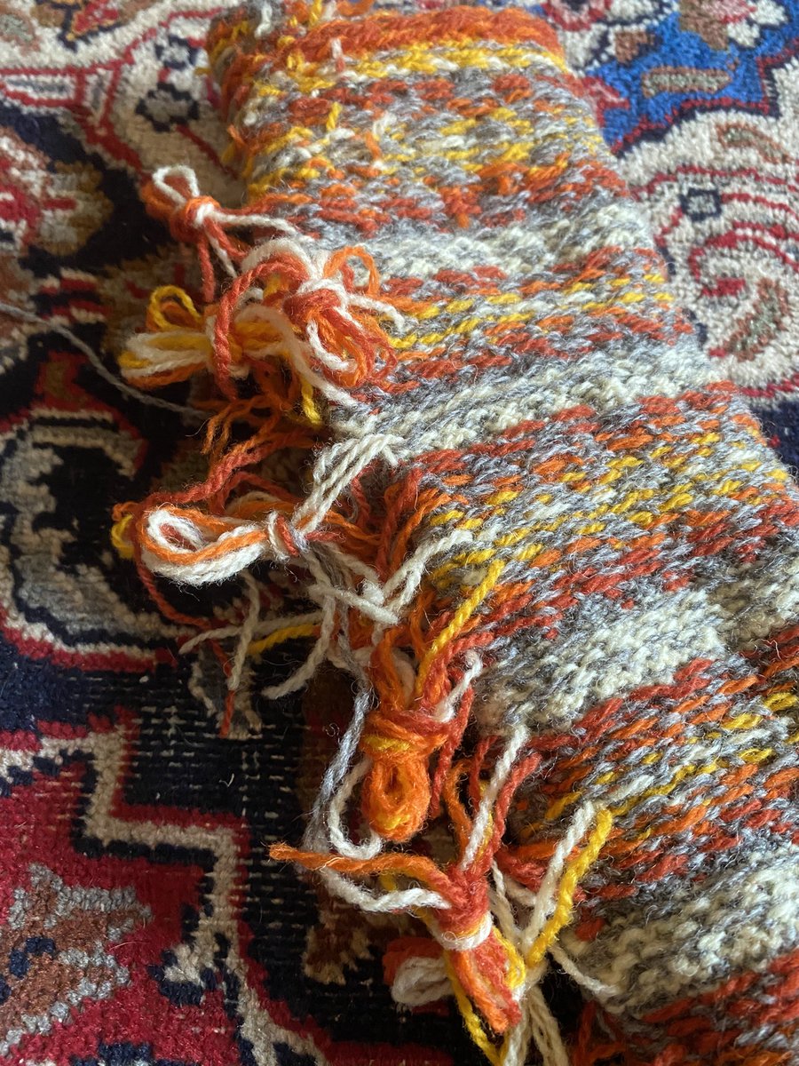 My latest fair isle knit is going to keep me busy weaving in the ends. This is obviously the back! Anyone fancy seeing the front?