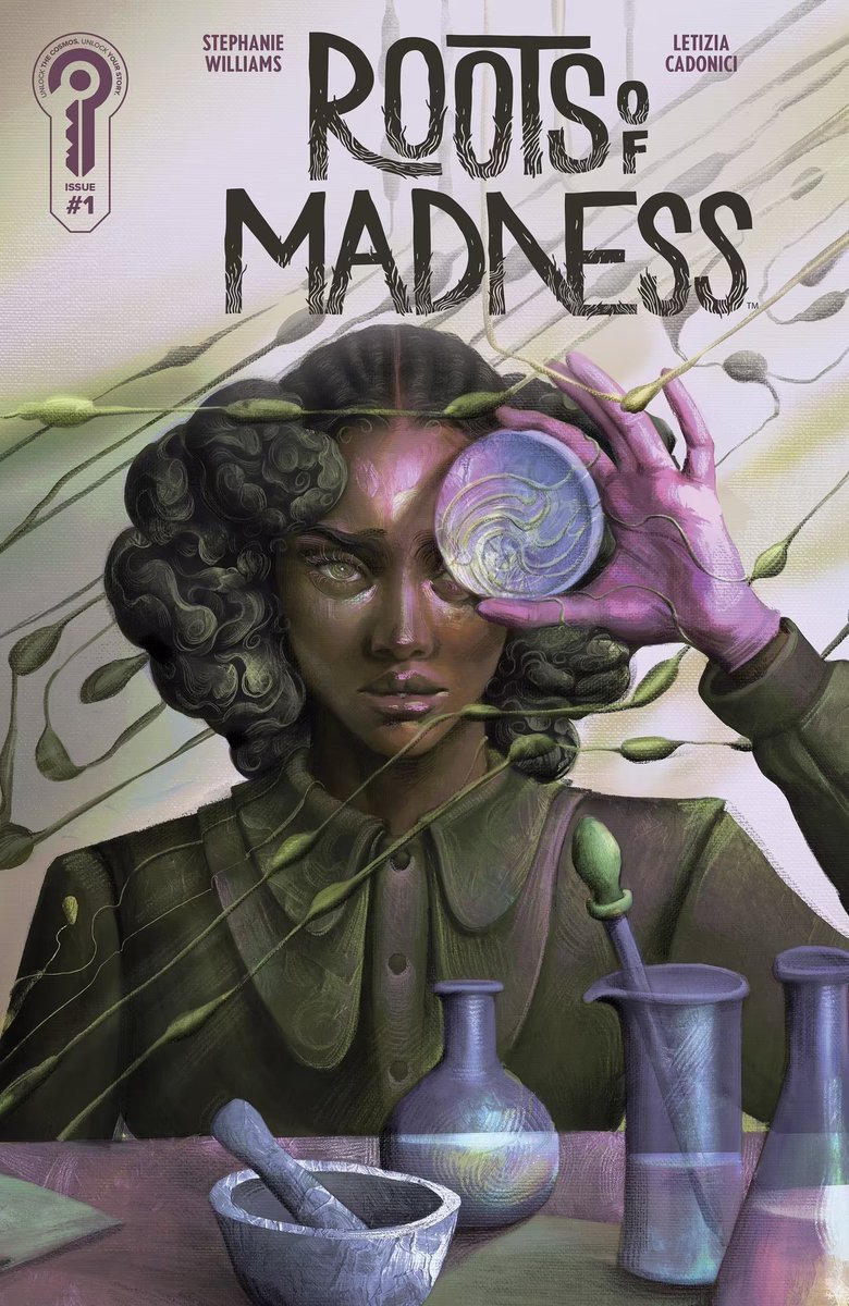 QuidProQuo_MWI's tweet photo. #RootsofMadness Interest piqued. Original work by Stephanie Williams. Art by Letizia Cadonici. #Comics https://t.co/4xU4qs3JEV