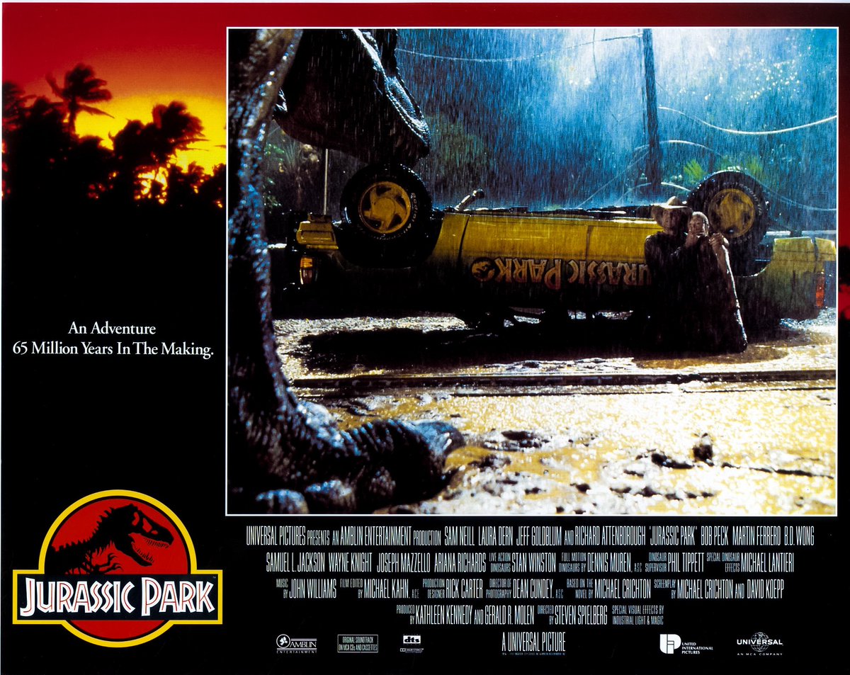 SpielbergVault's tweet image. Lobby cards for Jurassic Park (1993) | #JurassicPark