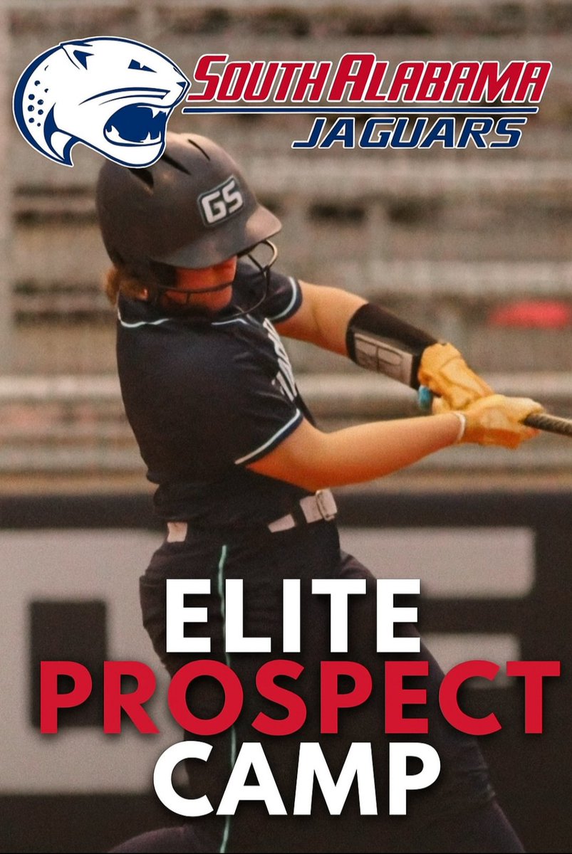 kayleigh_jacks's tweet image. Can't wait to be back at @SouthAlabamaSB tomorrow competing and learning at Jaguar Field for the June Elite Prospect Camp! 🥎🥎
@BSherSB @MaxPreps @SBRRetweets @StinaMcC7 @ExtraInningSB @BclarkUSA