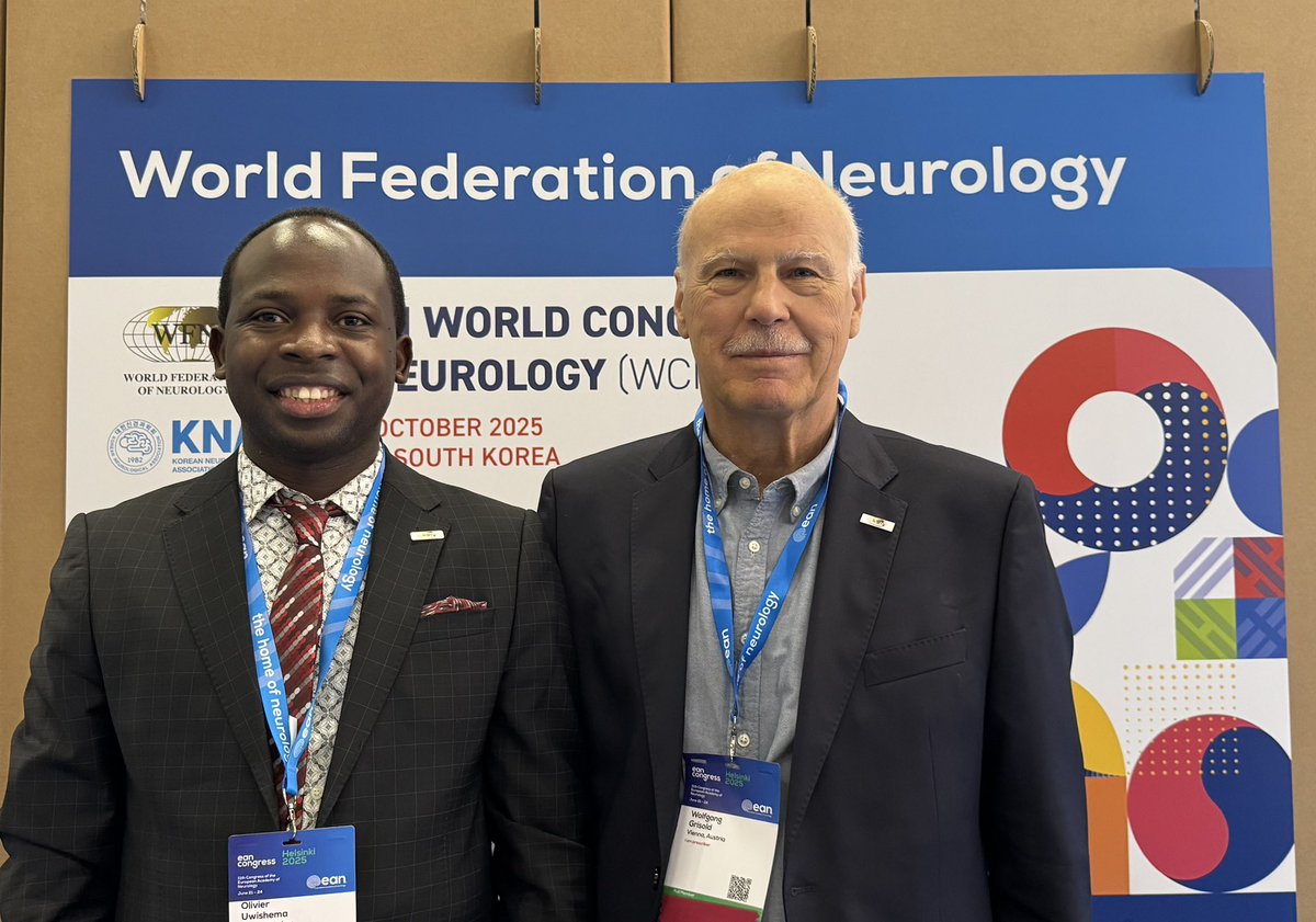 From San Diego, California, USA 🇺🇸 at the American Academy of Neurology to Helsinki, Finland 🇫🇮 at the European Academy of Neurology — it was an honor to reconnect and engage in highly productive discussions with the President of the World Federation of Neurology (WFN), Professor