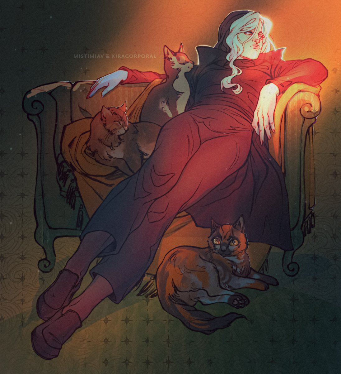 Finished first version of sketch YCH for baph!