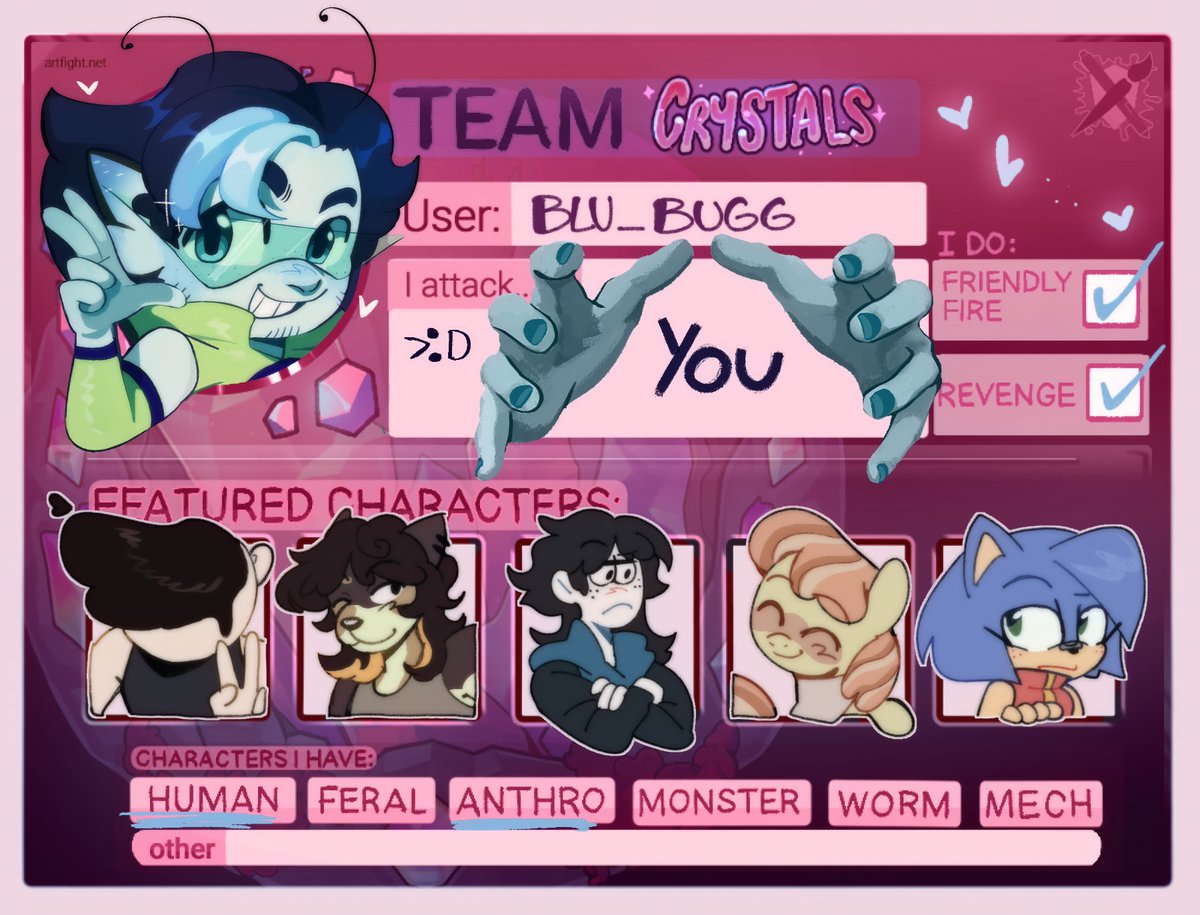 TheBlu_Bug's tweet image. artfight.net/~Blu_BBug ᯓ✦∘˙
[#artfight2025 #Artfightteamcrystals]
