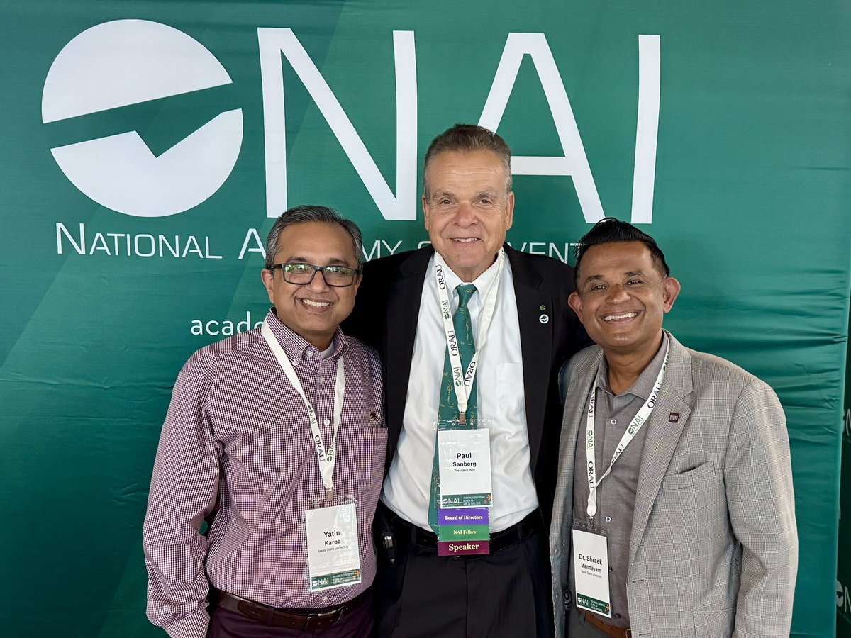 shreek_mandayam's tweet image. Day #1 at the @AcadofInventors
Conference in Atlanta where #TXST faculty are being recognized as inventors and innovators!
@yatinkarpe @PraneshAswath 
 #NAI2025 #TxStateResearch