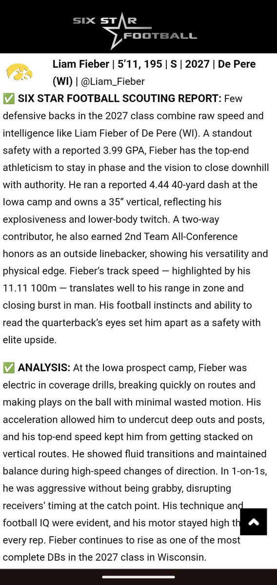 Thanks for the write up! <a href="/sixstarfootball/">Six Star Football | PLUS+</a>