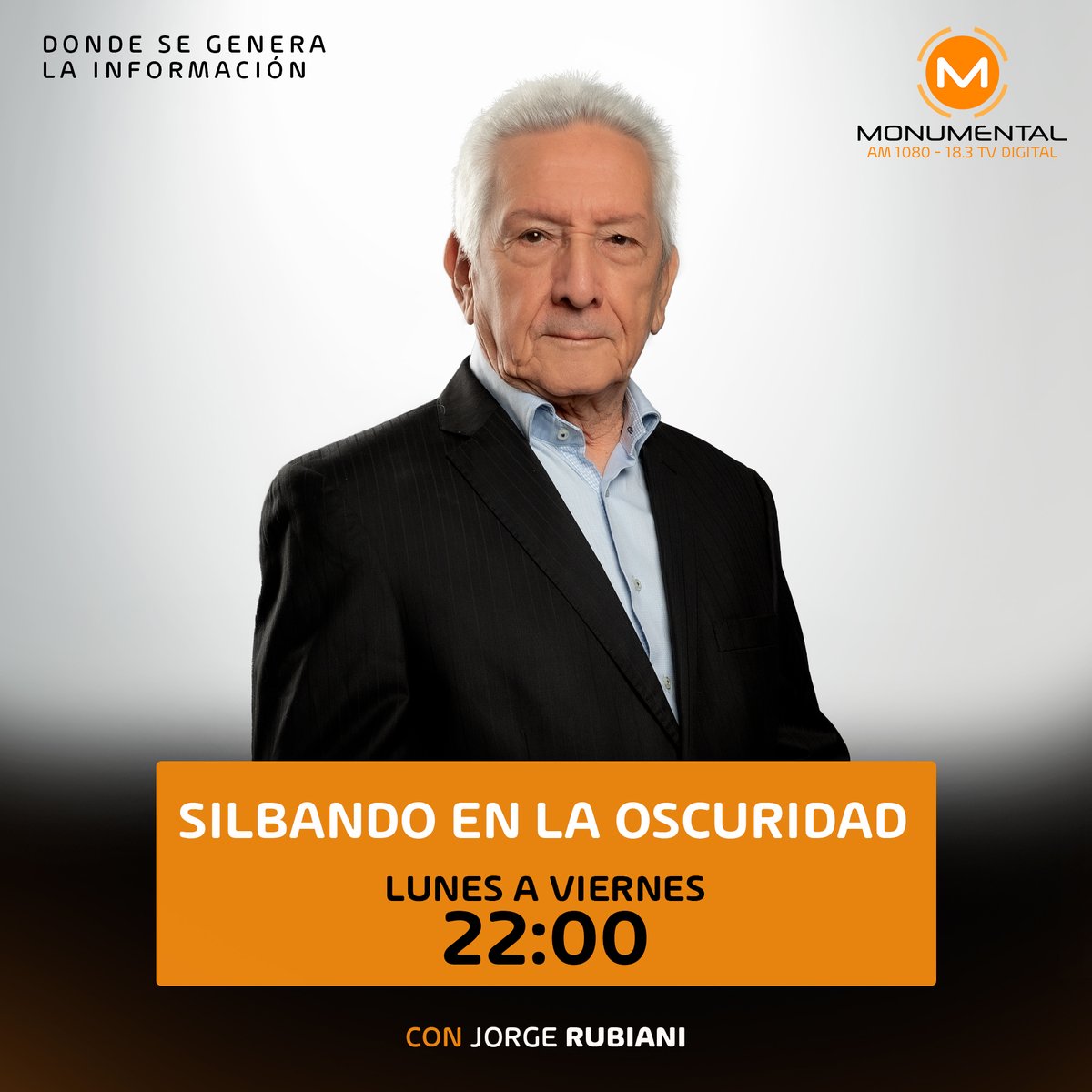 🎙 Silbando en la Oscuridad 

🔸 Con música e historia te acompaña el Arq. Jorge Rubiani.

🟠 Seguí la transmisión en vivo: youtube.com/@am_1080

👉🏼 Escuchanos desde CDE: 107.9 FM

#Comunidad1080 📻 #ComunidadMonumental