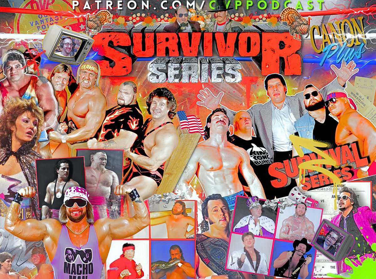 OUT NOW:

It's the first annual Survivor Series, where Teams of Five Strive to Survive!

This Thanksgiving spectacular is STUFFED with WWF superstars

So don't be a turkey - grab a piece of the pie and dig in!

Get it FREE with everything else for a week:
patreon.com/join/ovppodcast