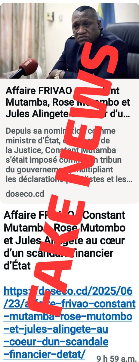 Les fake news des Prédateurs contre JulesALINGETE, c’est comme les pétards mouillés, ça explosent  jamais.