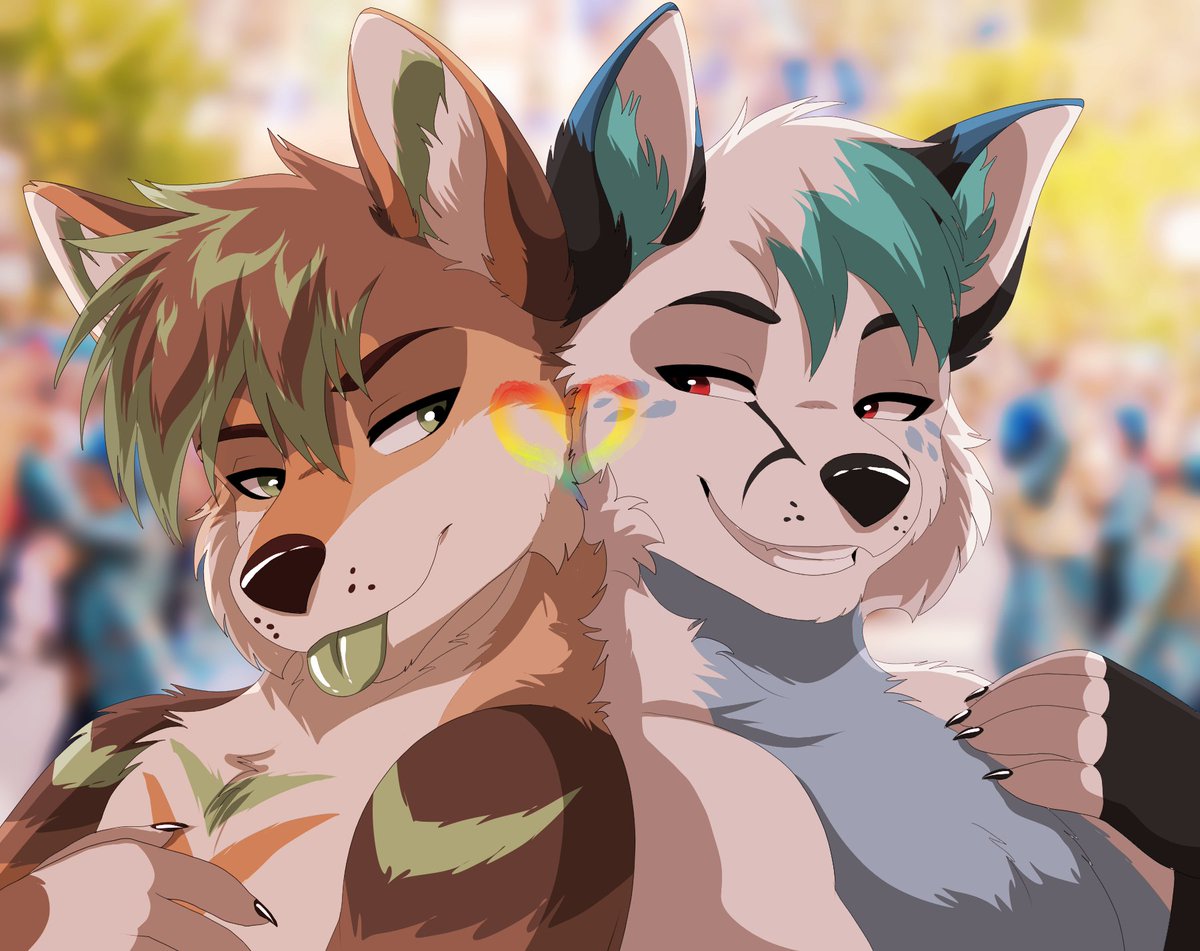JaxTheFolf's tweet image. Pride is way better with friends.
They kinda fruity tho ngl.
Yote: @pineyyote
🎨: @LawkieDoge