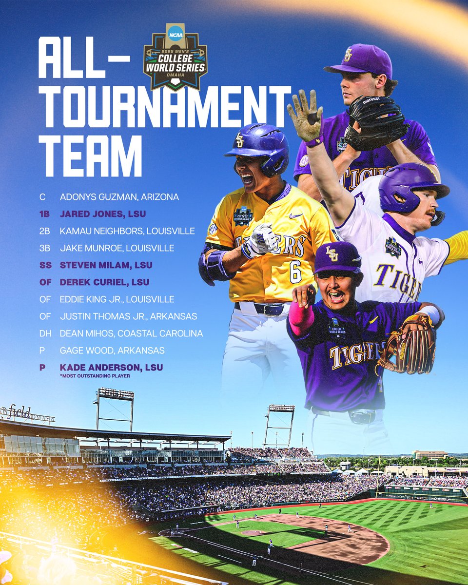 The 2025 CWS All-Tournament Team