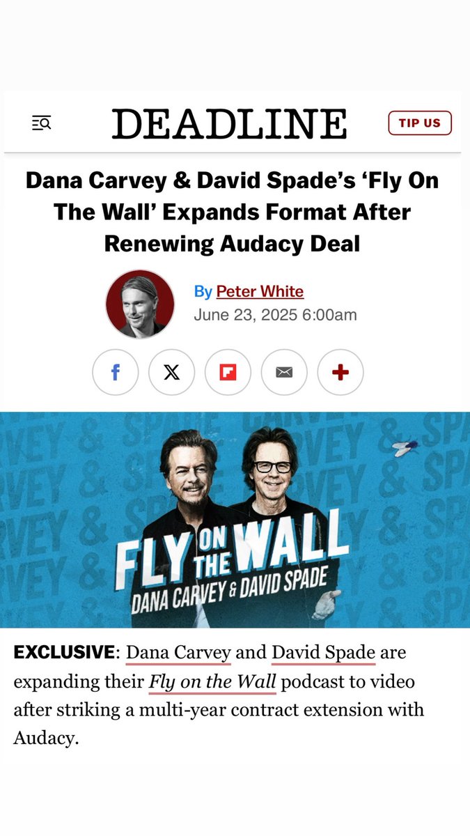 SuperFly (@superflypod) on Twitter photo NOW ★ ON ★ VIDEO! <a href="/flyonthewallpod/">Fly On The Wall</a> with <a href="/danacarvey/">Dana Carvey</a> & <a href="/DavidSpade/">David Spade</a> Watch Trailer Here: deadline.com/2025/06/dana-c… NOW ★ ON ★ VIDEO! <a href="/flyonthewallpod/">Fly On The Wall</a> with <a href="/danacarvey/">Dana Carvey</a> & <a href="/DavidSpade/">David Spade</a> Watch Trailer Here: deadline.com/2025/06/dana-c…
