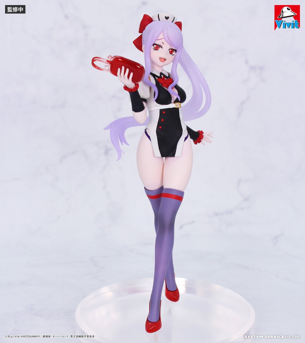 ss_maniac's tweet image. 【新作プライズ】

システムサービスフィギュアブランド「#Vivit」から
大好評だった #オーバーロード アルベトナースver.が
ブラックナースにチェンジして再登場✨
さらに今回は「シャルティア」もナースver.で登場決定！

登場は2025年11月頃予定！
詳細は改めてお知らせいたします。
お楽しみに！