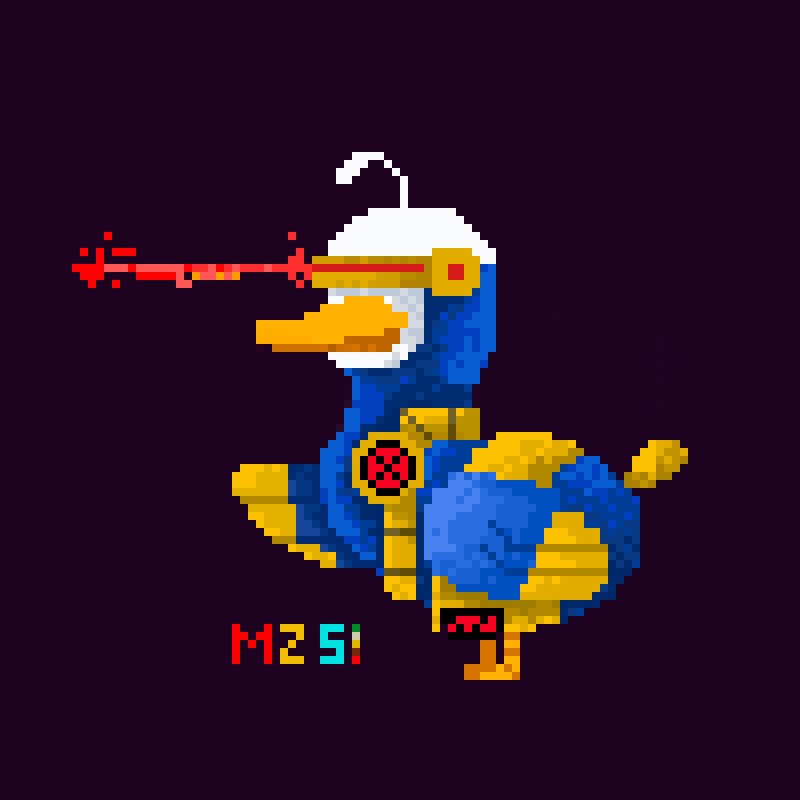 BaluuCampos's tweet photo. Regresaron los patos!! La coleccion vuelve aumenta, llega el Ciclopato en escena. #pixelartist #pixelartwork #pixelados https://t.co/nFjt4hl1ZI