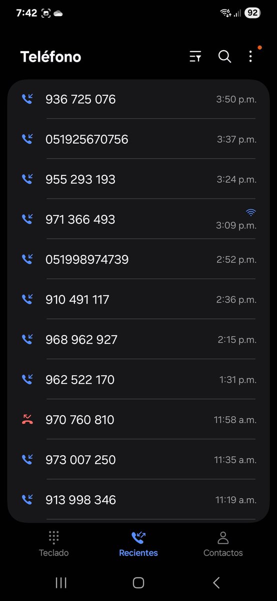 cgargurevich's tweet photo. Todas llamada de @MovistarPeru (solo HOY) para reponer un servicio de internet al que le dimos de baja!
Si esto no es acoso, ya no sé lo que es. https://t.co/wj1AsZEHr2