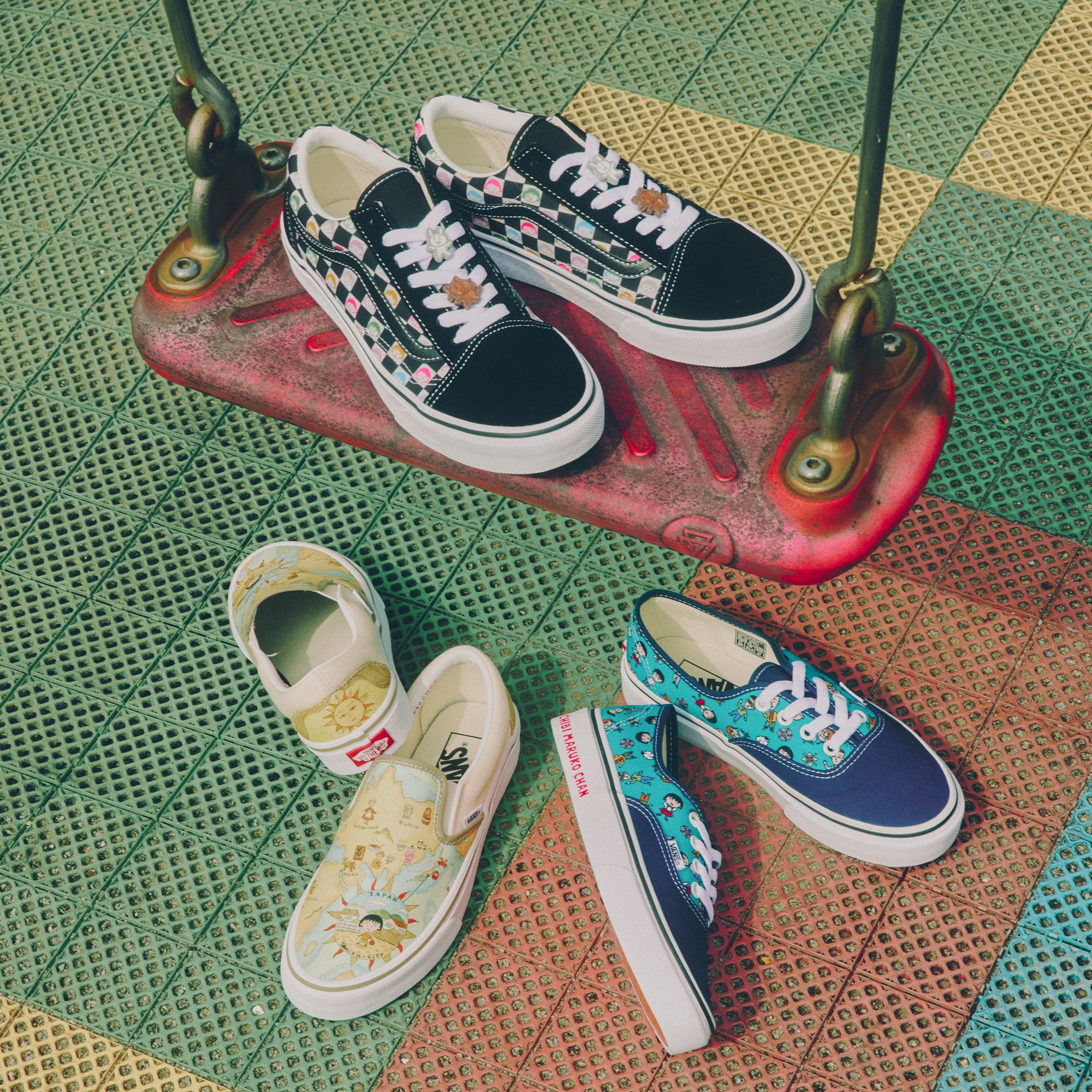 スケボーまるちゃん♡「ちびまる子ちゃん」「コジコジ」とVans