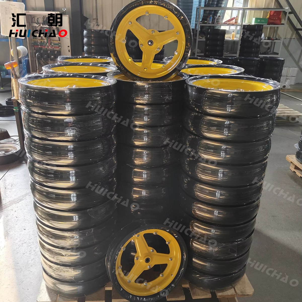 echo10747's tweet image. We invite you to explore our diverse range of wheels. Whether you're seeking performance, customization, we've got you covered. All our wheel models are adjustable to your specific requirements. Let us know, and we'll customize them accordingly#HUICHAO #Wheels #Ag #China #factory