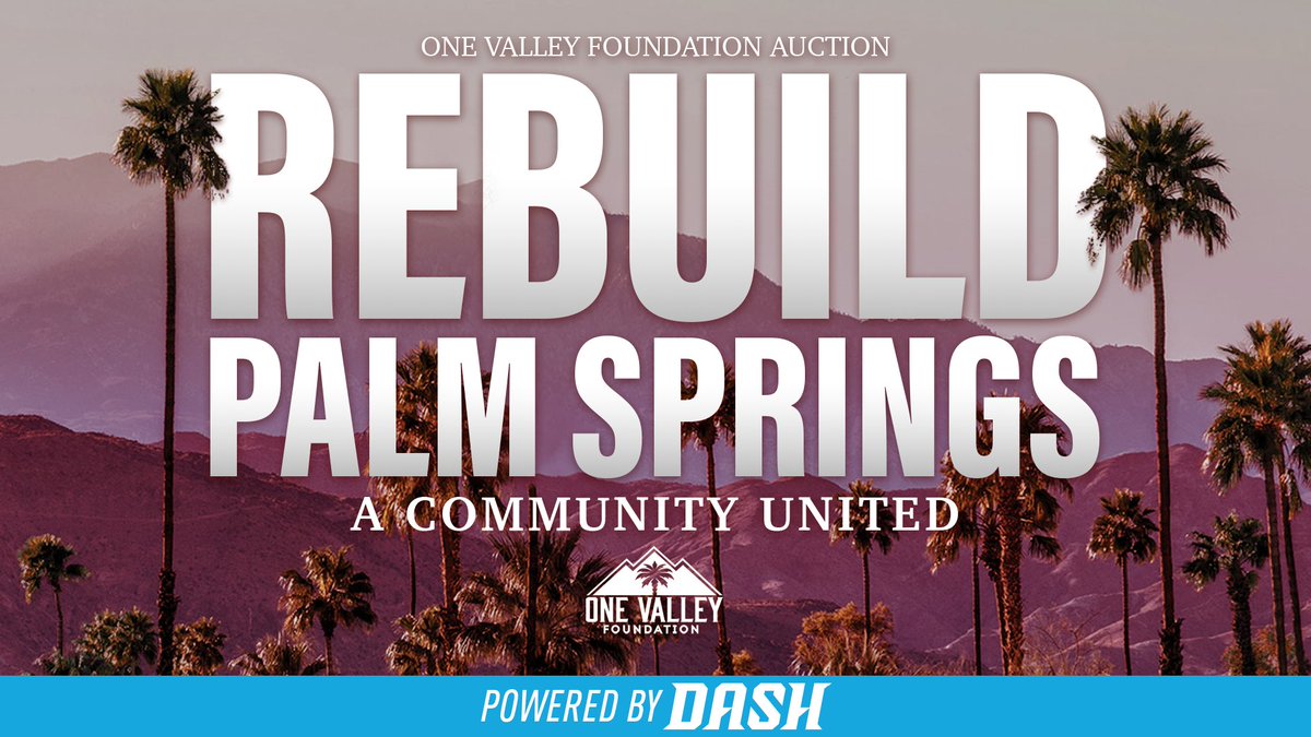 We're rallying for our community. 💙
Bid on exclusive Firebirds gear and other one-of-a-kind items to support Rebuilding Palm Springs: A Community United.
100% of proceeds will go directly to local businesses impacted by the bombing. 

Bid here: bit.ly/4nltVlk