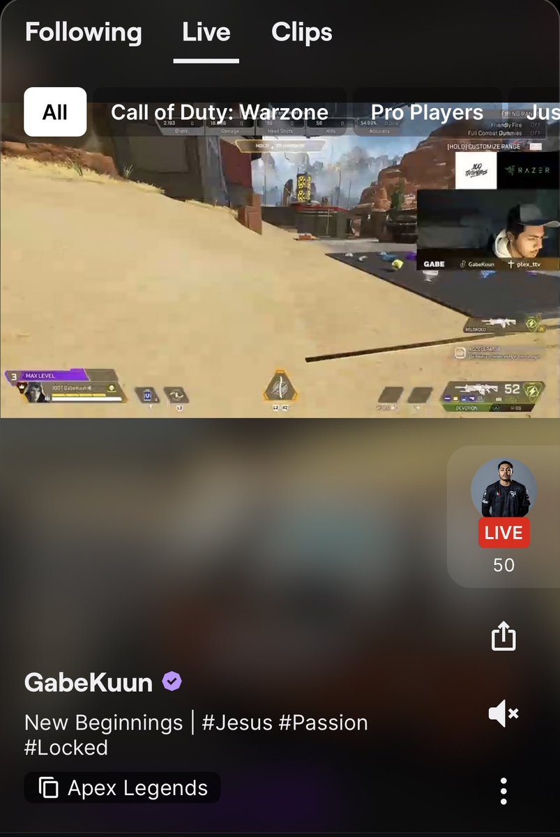 100T ๐๐๐๐ฉ๐๐ฏ (@ebatez_) on Twitter photo Someone get <a href="/GabeKuun/">100T GabeKuun</a> unshadow banned Iโm begging
Both his accounts on Warzone are sbโd guys playing apex๐ญ๐ญ Someone get <a href="/GabeKuun/">100T GabeKuun</a> unshadow banned Iโm begging
Both his accounts on Warzone are sbโd guys playing apex๐ญ๐ญ