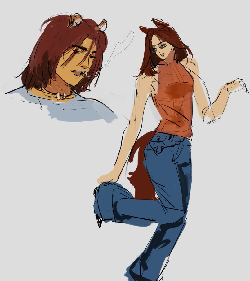 (oc) 🍒doodles 
slowly getting out of the artblock sniff