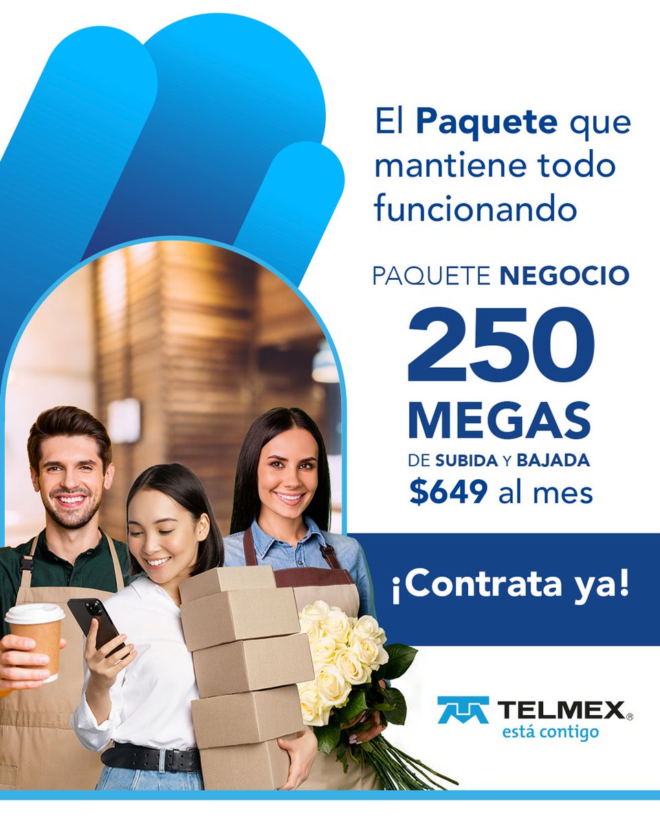Haz que tu #Negocio crezca sin límites.
Contrata 250 megas por solo $649 al mes.
¡El Internet con la mejor red nacional de #FibraÓptica!
Y recibe 6 meses de Netflix por nuestra cuenta. 🍿💻📈

👉 Contrata aquí: sge.st/Negocio_X
#TuNegocioConectado