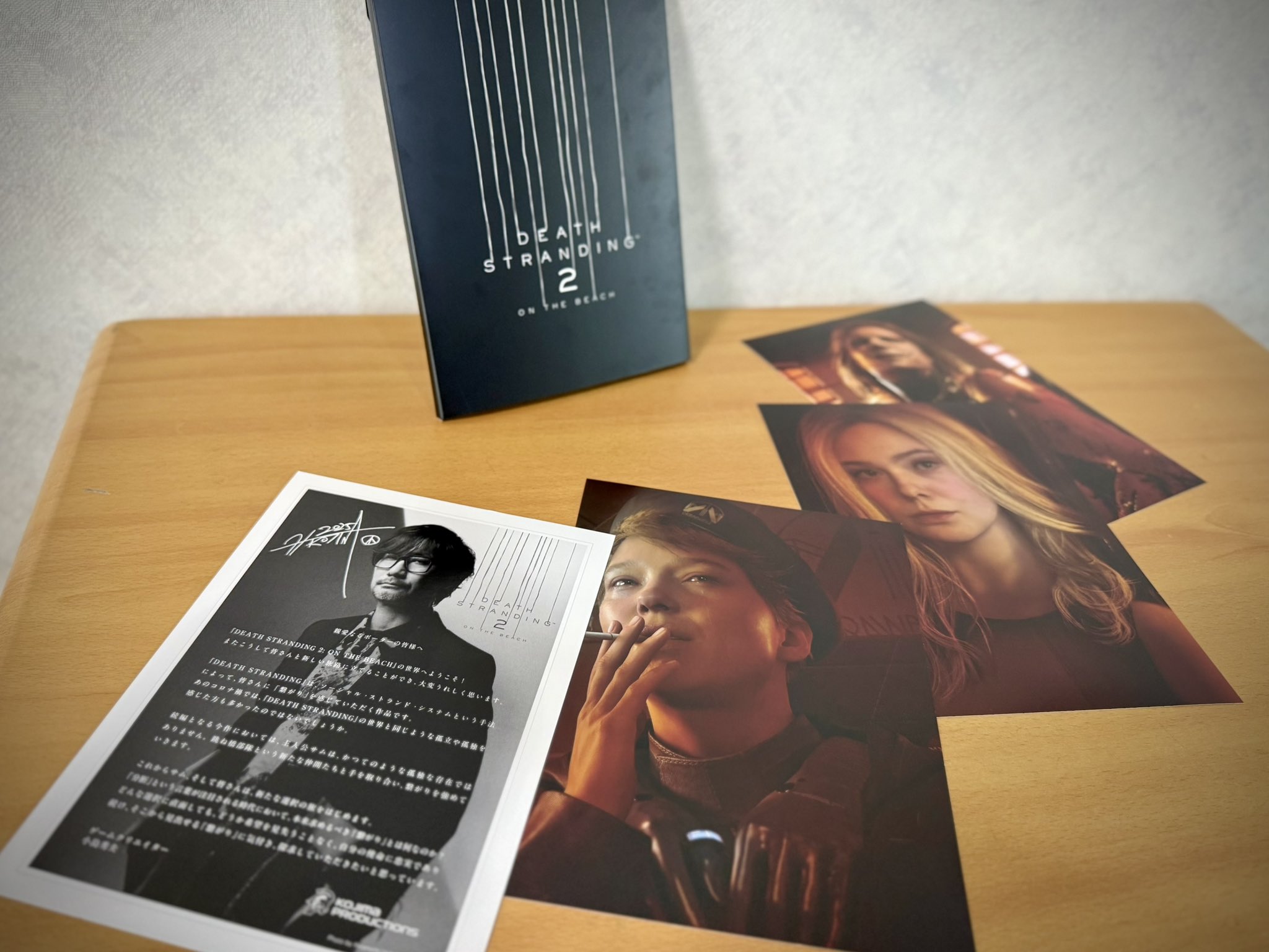 DEATH STRANDING 2 アートカード、小島秀夫からの手紙 セット DEATH STRANDING 2 小島秀夫からの手紙 デスストランディング2
