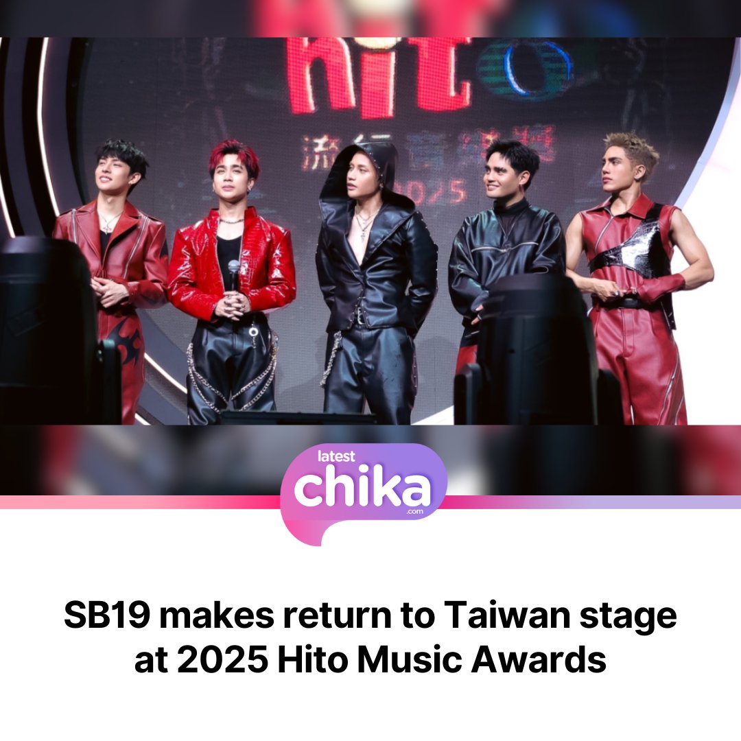 The Philippine Star (@philippinestar) on Twitter photo SB19 once again attracted international attention with their show-stopping guest performance at the 2025 Hito Music Awards in Taiwan. tinyurl.com/bdhke98c | <a href="/latest_chika/">latestchika.com</a> SB19 once again attracted international attention with their show-stopping guest performance at the 2025 Hito Music Awards in Taiwan. tinyurl.com/bdhke98c | <a href="/latest_chika/">latestchika.com</a>
