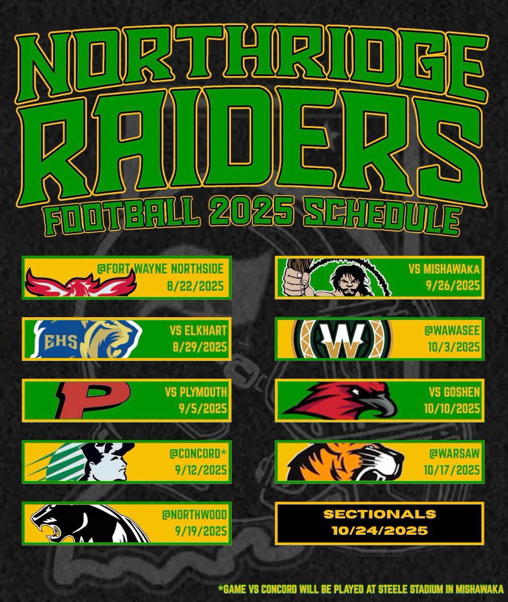 Here is our official schedule for the 2025 season!! #MoreThanMe #FAMILY #GetSome